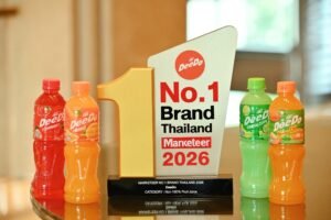 ดีโด้ ตอกย้ำผู้นำตลาดน้ำผลไม้ Non 100% ครองที่ 1 ในใจผู้บริโภค 8 ปีซ้อน คว้ารางวัล Marketeer No.1 Brand Thailand 2025-2026